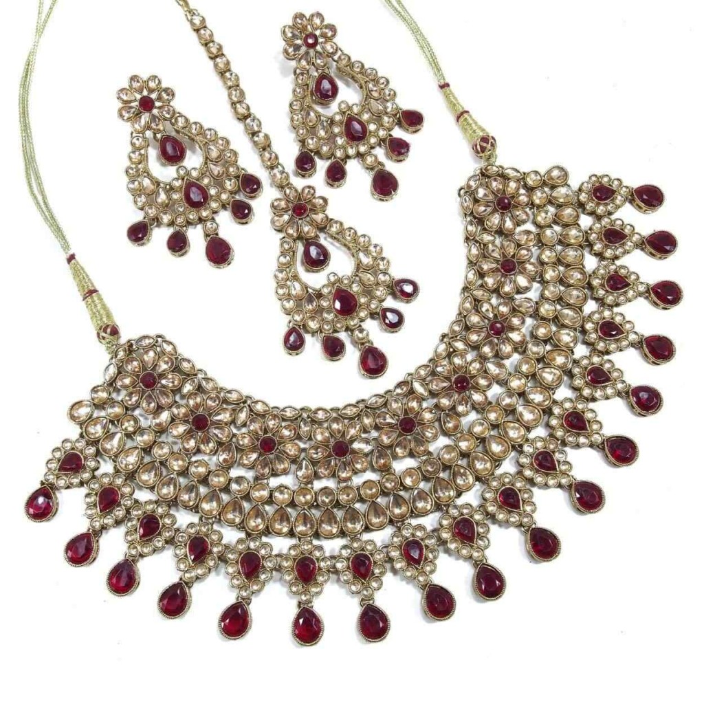 Buy AD Kundan Necklace Set From Top Necklace Manufacturer