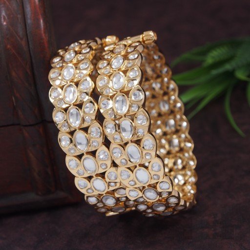 Real Kundan Bangles