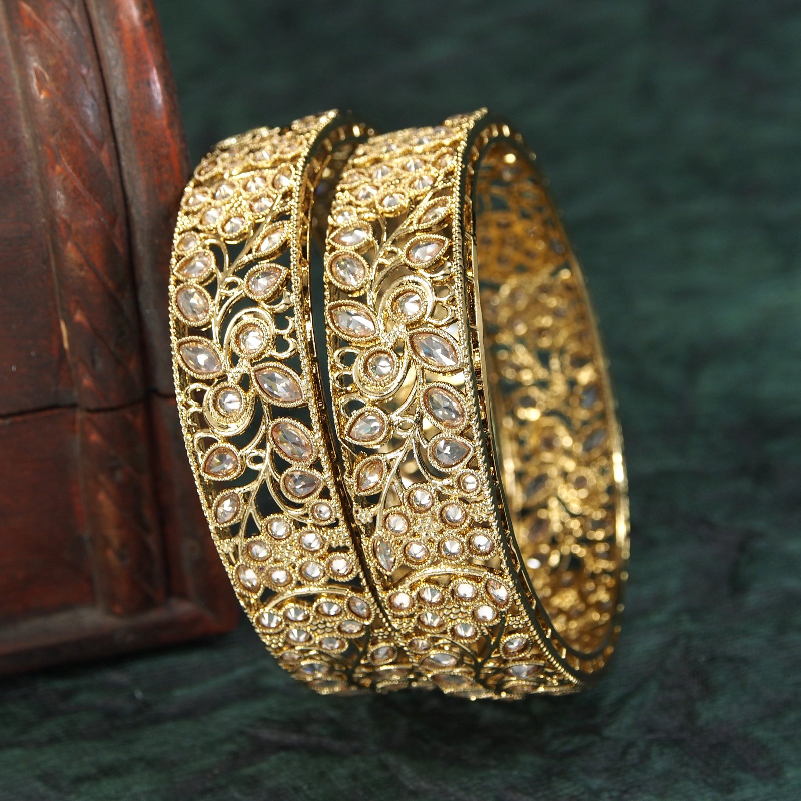 Polki deals bangles design