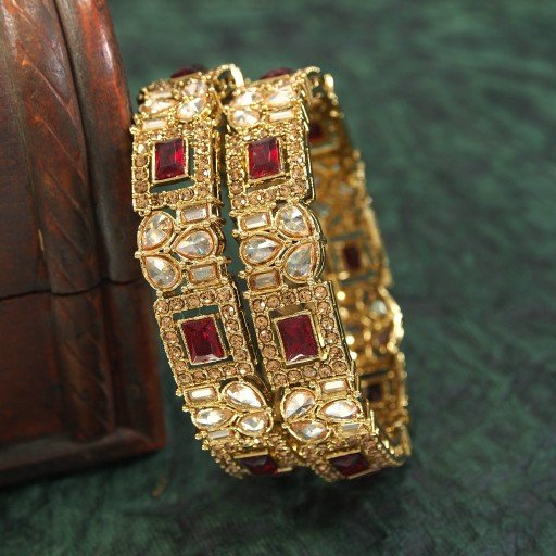 Charming Polki Bangles