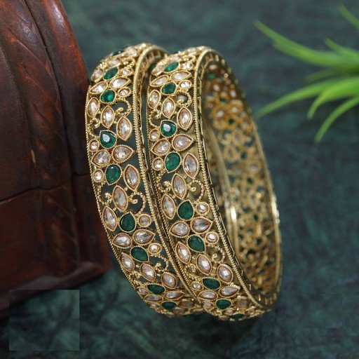 Engaging Polki Bangles