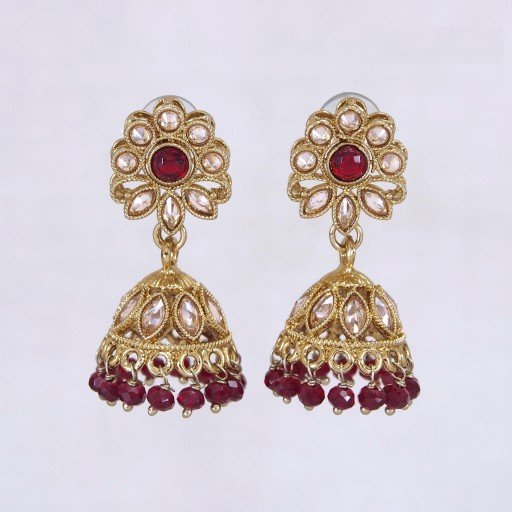 Fascinating Indian Polki Jhumkas  