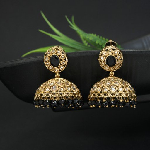 Elegant Indian Reverse Ad Jhumkas