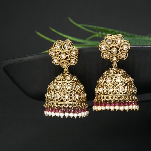 Radiant Indian Reverse Ad Jhumkas