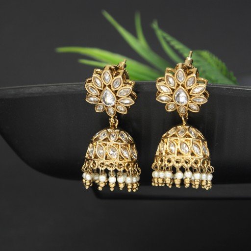 Stunning Indian Reverse Ad Jhumkas