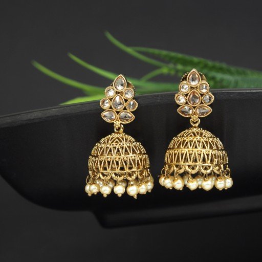 Fashionable Indian Reverse Ad Jhumkas