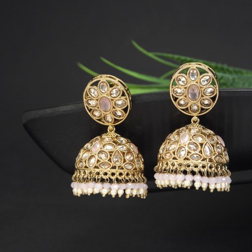 Glamorous Indian Reverse Ad Jhumkas