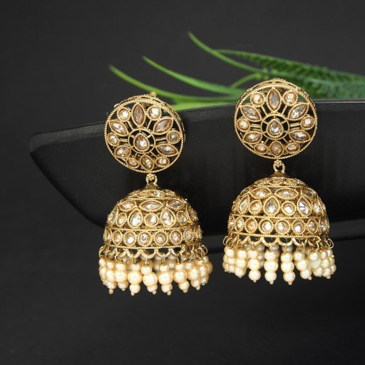 Pleasant Indian Reverse Ad Jhumkas