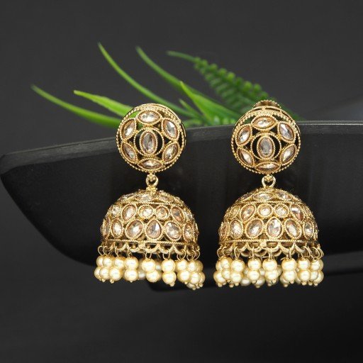 Resplendent Indian Reverse Ad Jhumkas