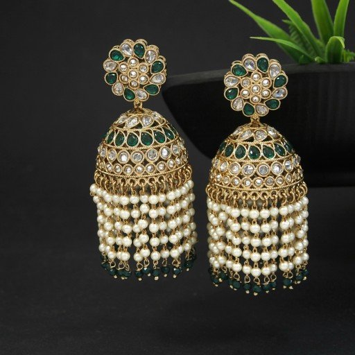 Fashionable Indian Reverse Ad Jhumkas