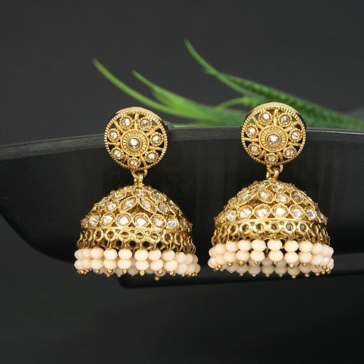 Glamorous Indian Reverse Ad Jhumkas