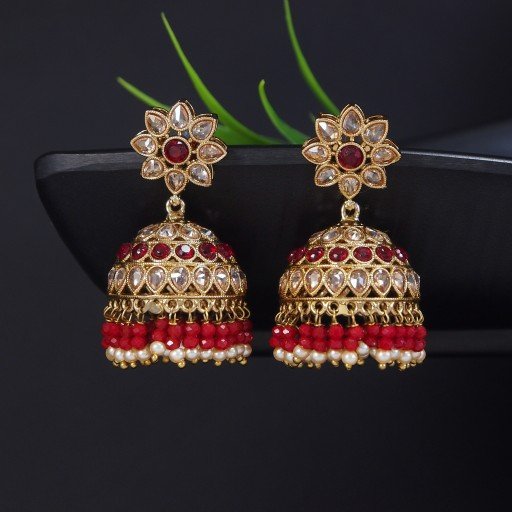 Alluring Indian Reverse Ad Jhumkas