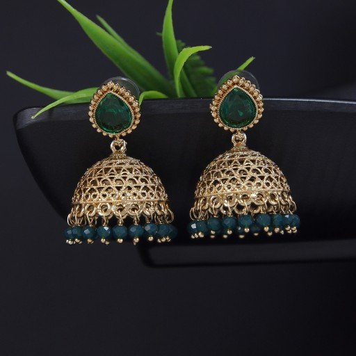 Elegant Indian Reverse Ad Jhumkas