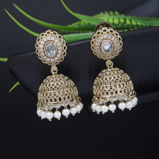 Fashionable Indian Reverse Ad Jhumkas