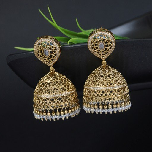 Glamorous Indian Reverse Ad Jhumkas