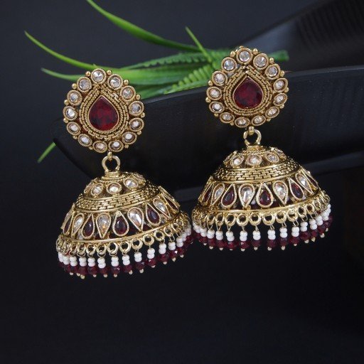 Resplendent Indian Reverse Ad Jhumkas