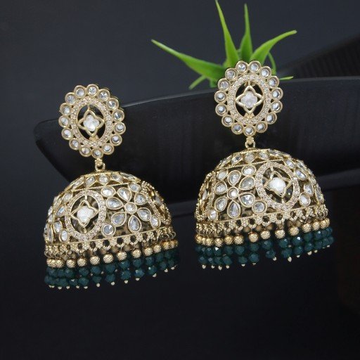 Stunning Indian Reverse Ad Jhumkas