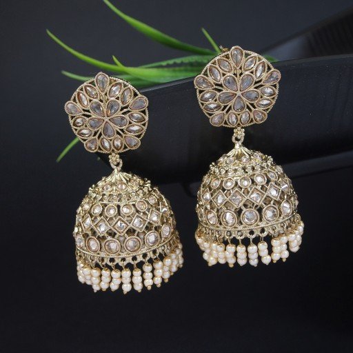 Antique Indian Reverse Ad Jhumkas