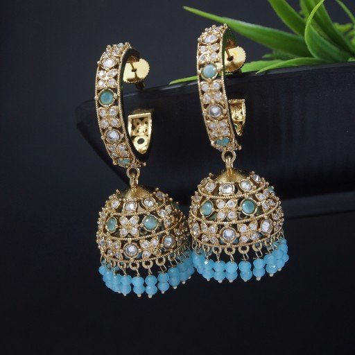 Elegant Indian Reverse Ad Jhumkas