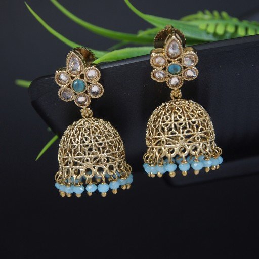 Fashionable Indian Reverse Ad Jhumkas