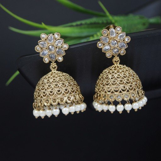 Glamorous Indian Reverse Ad Jhumkas