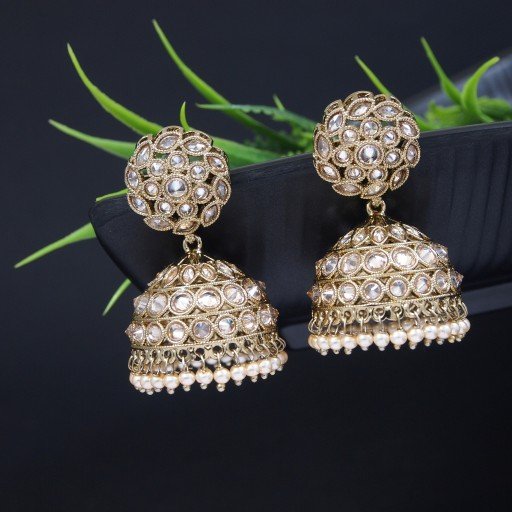 Stunning Indian Reverse Ad Jhumkas