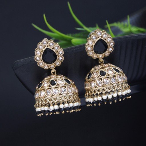 Alluring Indian Reverse Ad Jhumkas