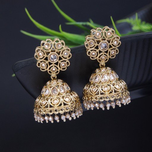 Antique Indian Reverse Ad Jhumkas