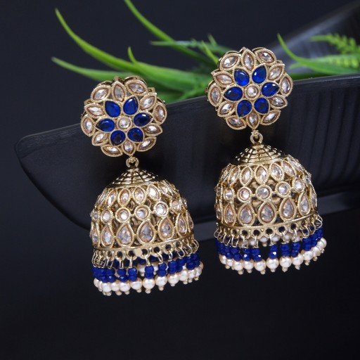 Elegant Indian Reverse Ad Jhumkas