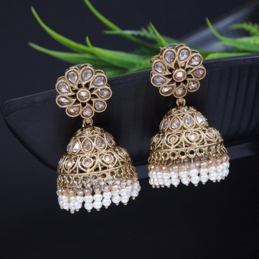 Glamorous Indian Reverse Ad Jhumkas