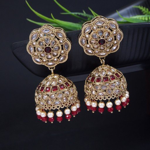 Trendy Indian Reverse Ad Jhumkas