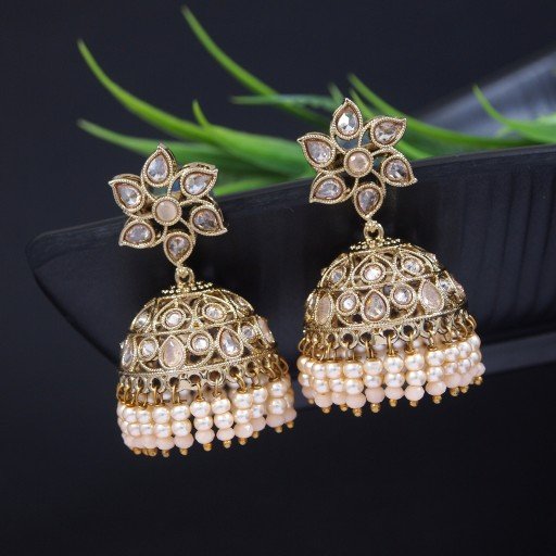 Antique Indian Reverse Ad Jhumkas