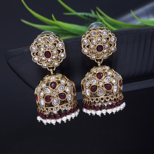 Attractive Indian Reverse Ad Jhumkas