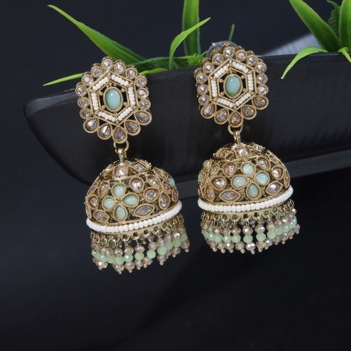 Glamorous Indian Reverse Ad Jhumkas