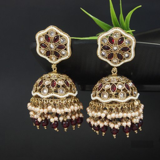 Fascinating Indian Reverse Ad Jhumkas