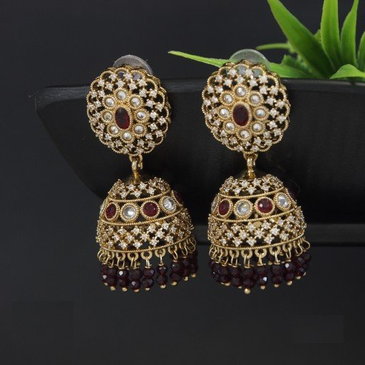 Fashionable Indian Reverse Ad Jhumkas