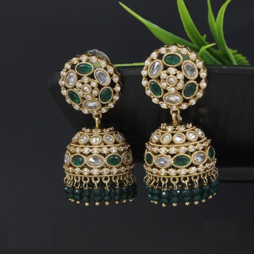 Glamorous Indian Reverse Ad Jhumkas